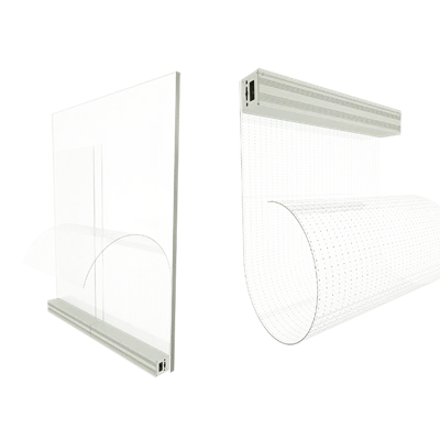 Pilem LED transparan nanoflex